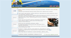 Desktop Screenshot of mkelektro.pl